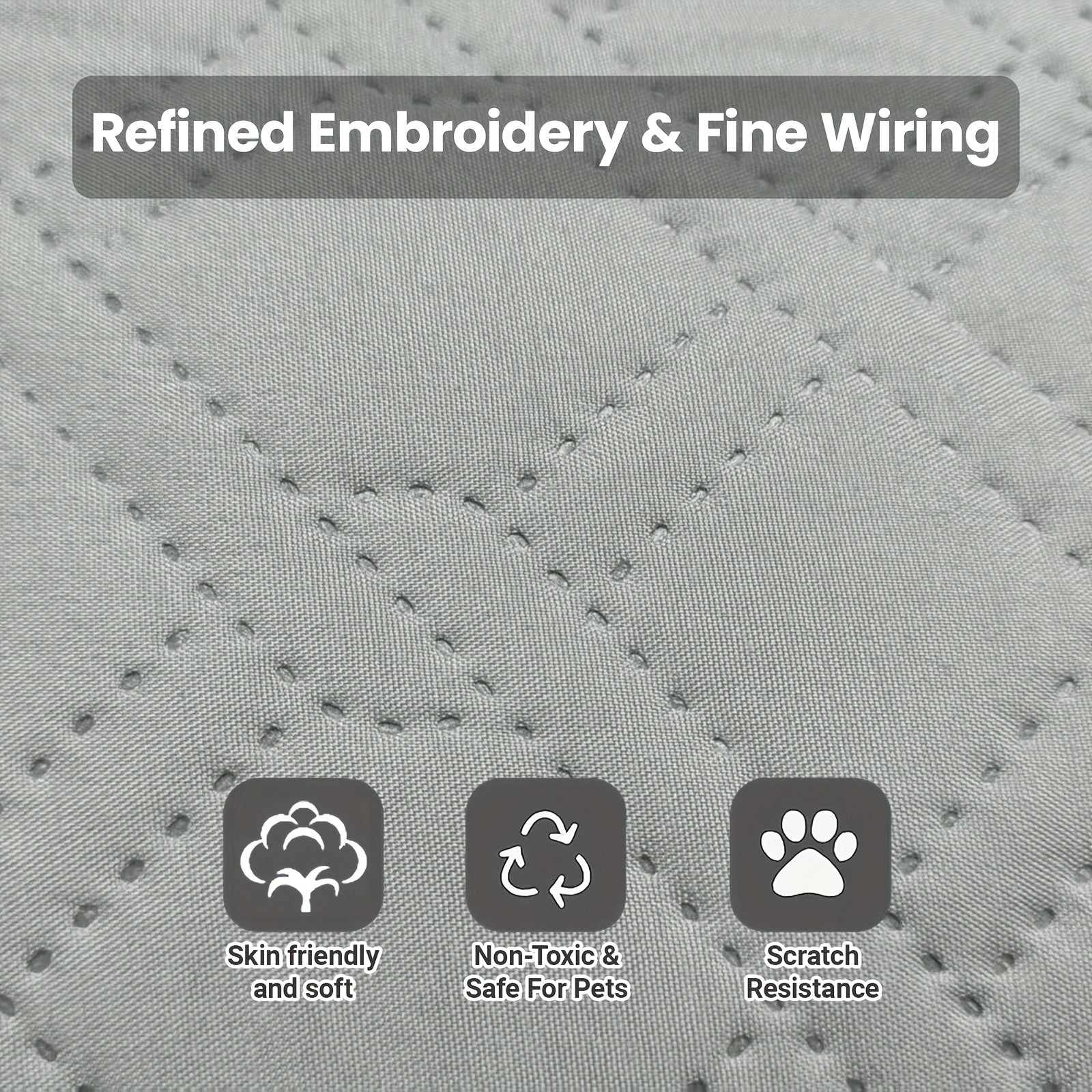 Pet Cooling Pad with Washable Cover & Anti-Slip Bottom