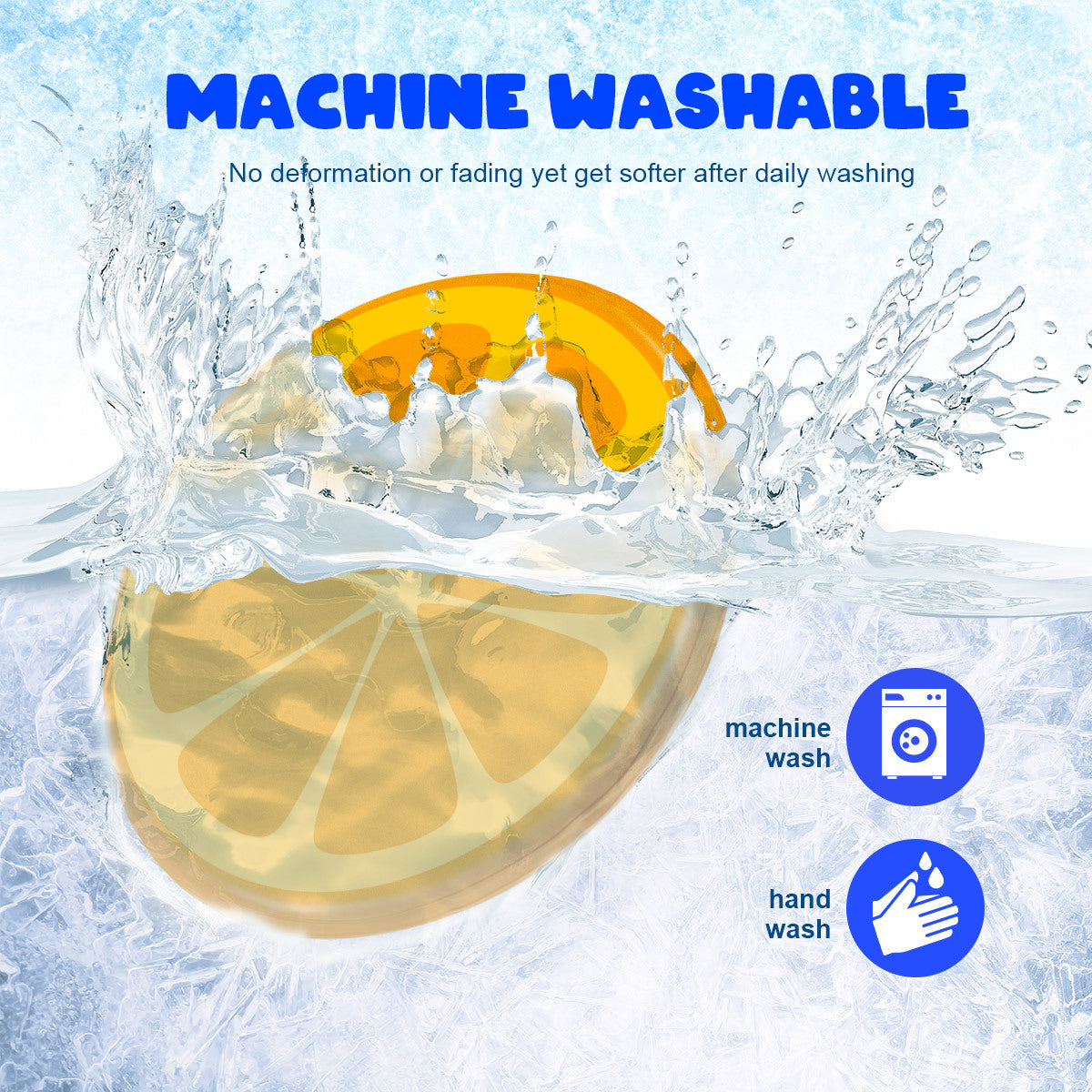 Orange Pet Cooling Mat Dog Pad Cool Gel Pattern Cat Bed Orange 60X60CM