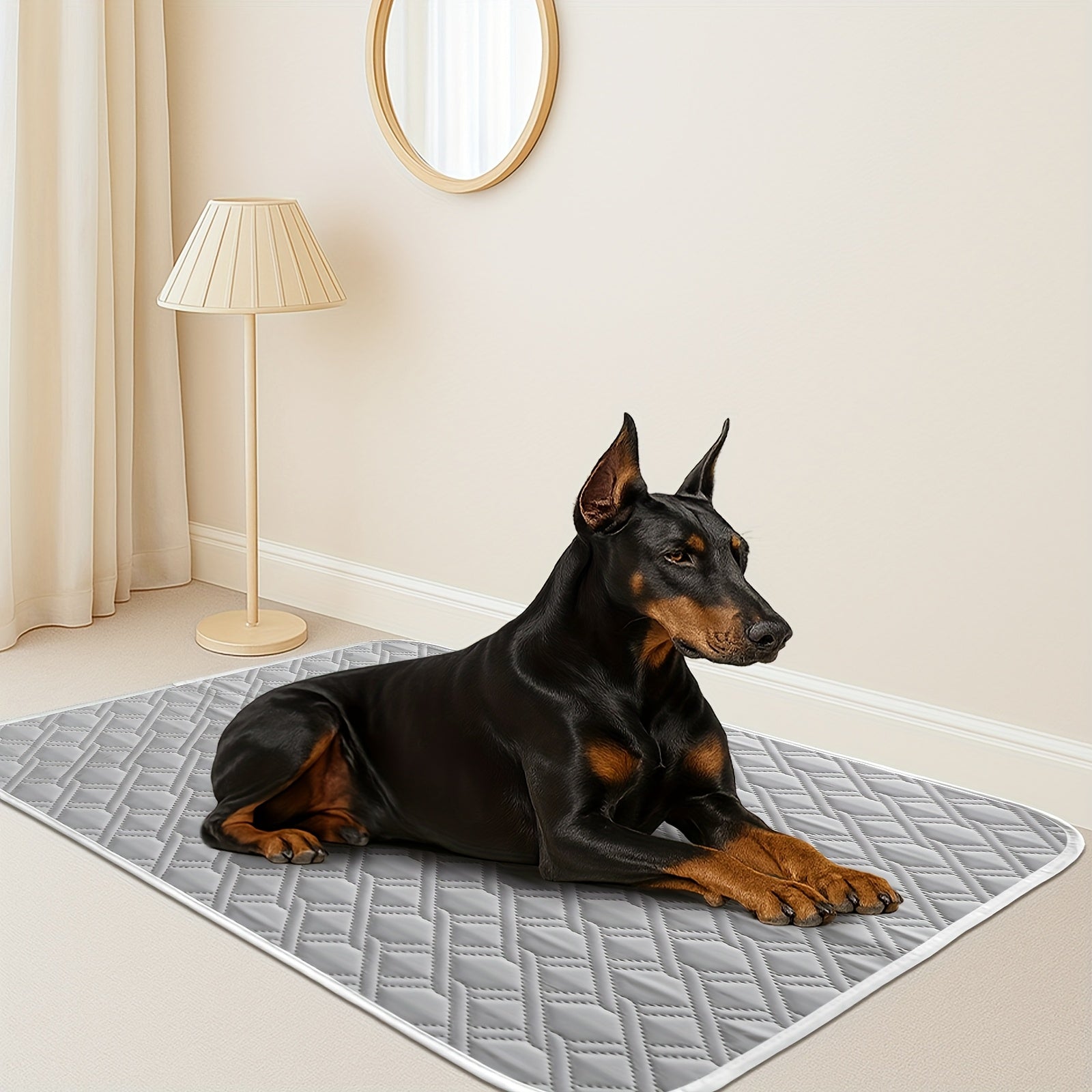 Pet Cooling Pad with Washable Cover & Anti-Slip Bottom