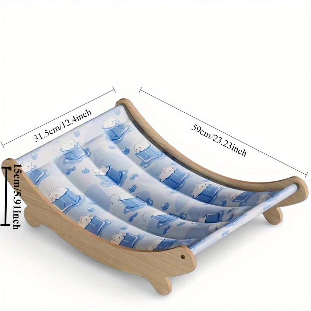 Cooling Pet Bed with Gel Ice Pad & Breathable Net