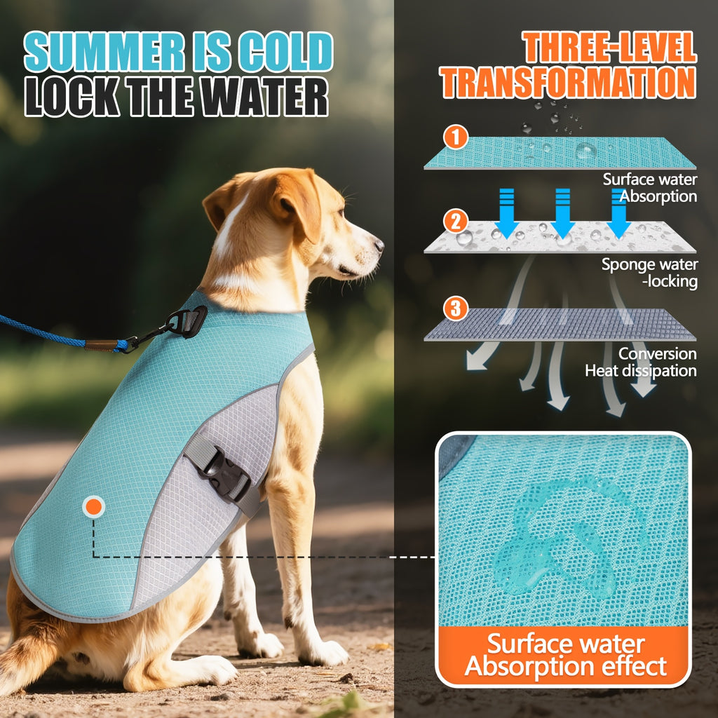 1pc Breathable Reflective Cooling Dog Vest