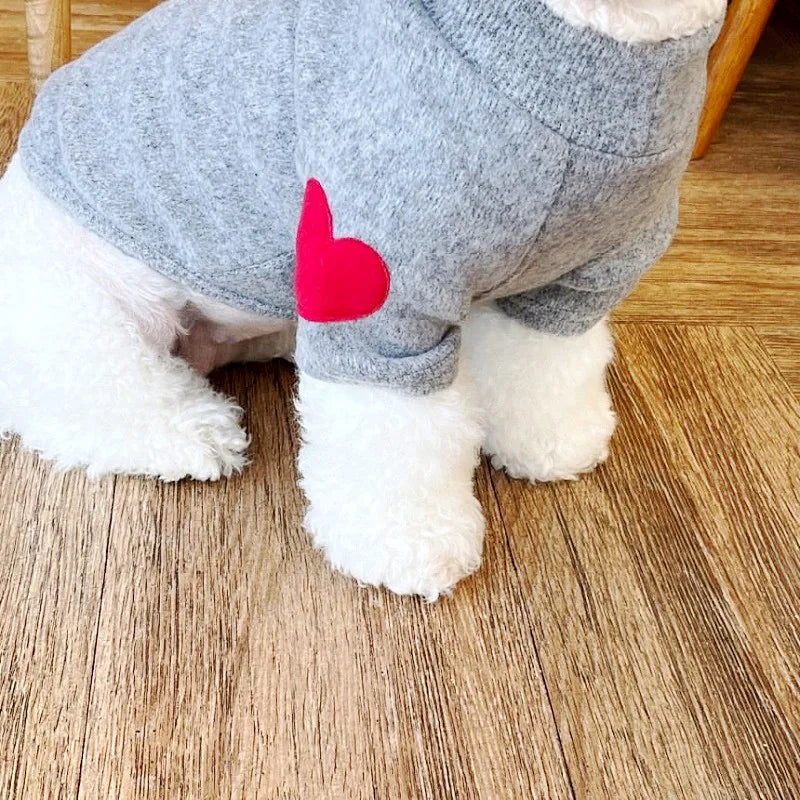 Heart Hoodie for small breeds
