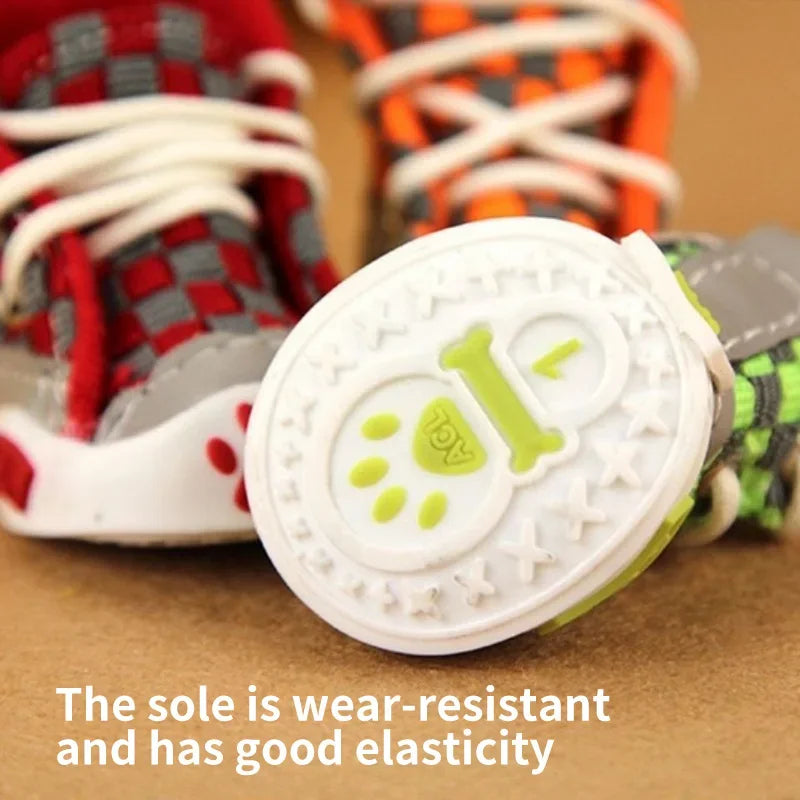 Breathable Doggy Summer Sneakers Set of 4 