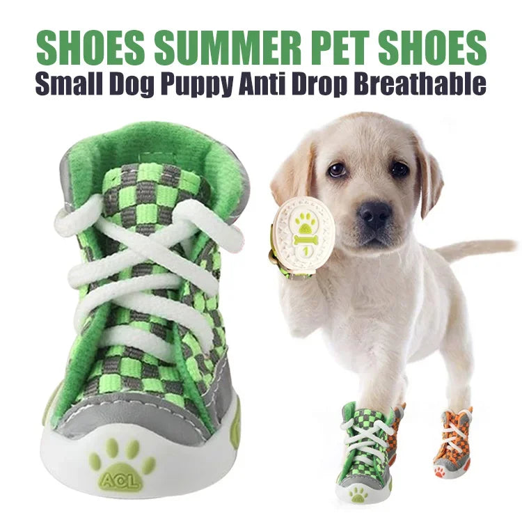 Breathable Doggy Summer Sneakers Set of 4 
