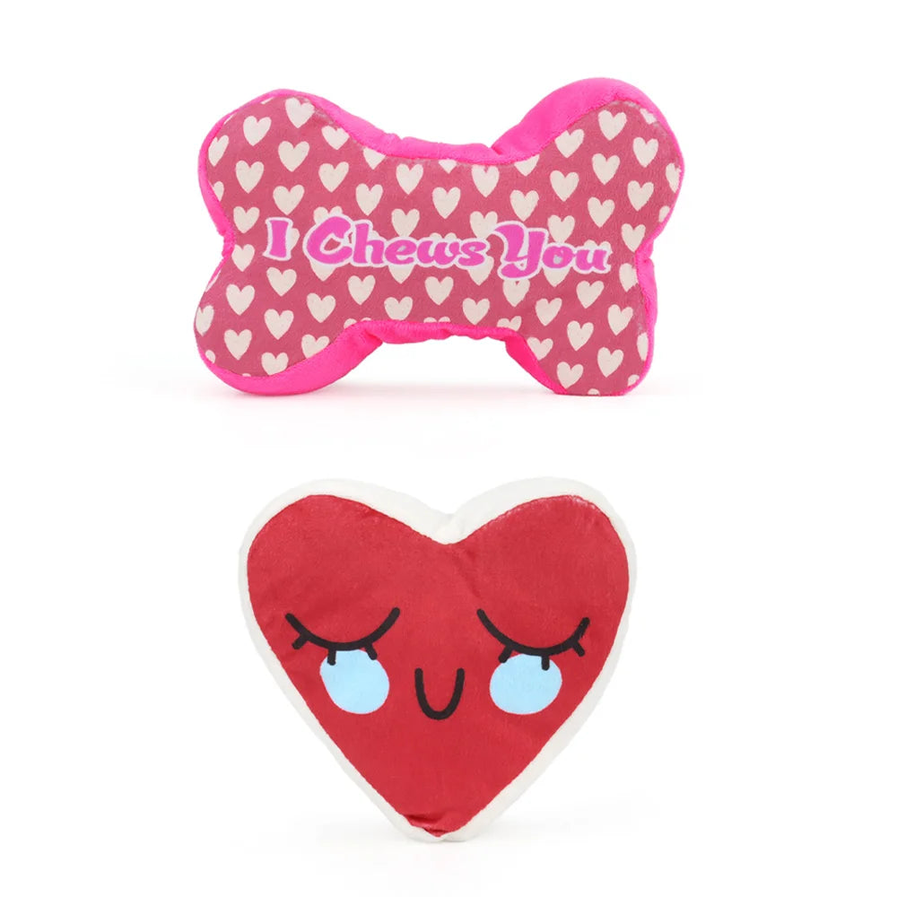 2pcs Pet Toy Valentine's Day Gift