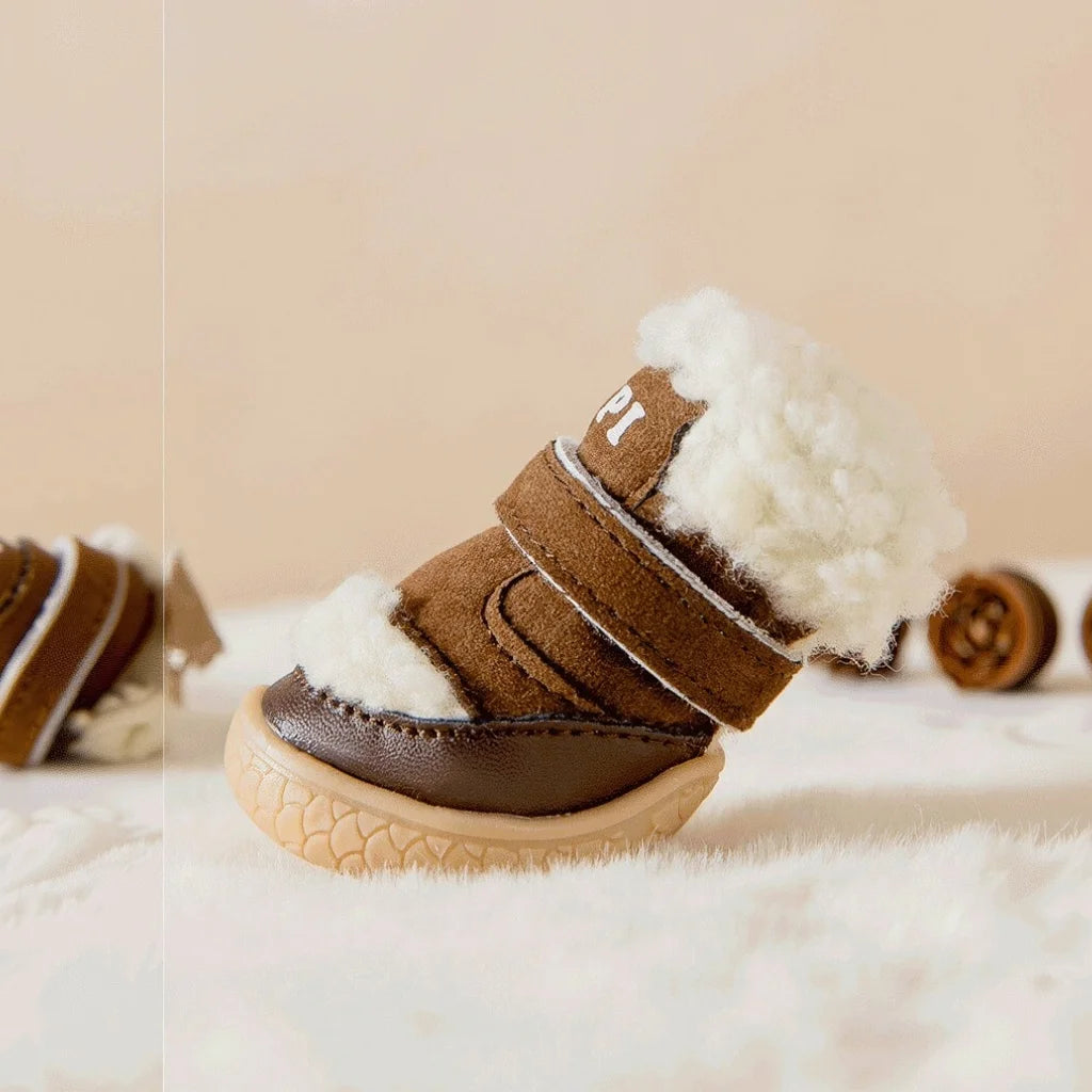 4PCS Winter Small Dog Shoes