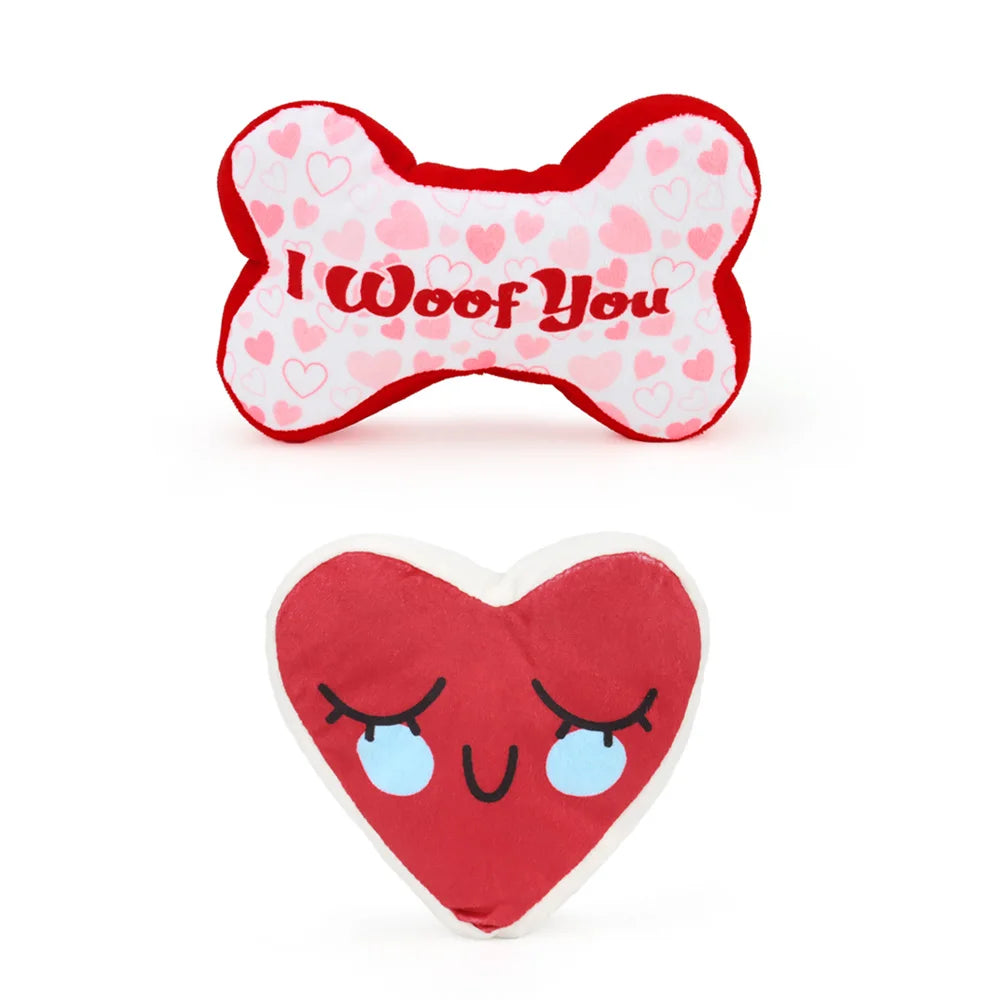 2pcs Pet Toy Valentine's Day Gift