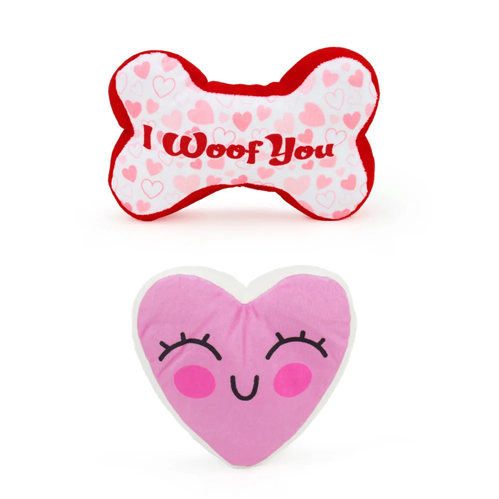 2pcs Pet Toy Valentine's Day Gift