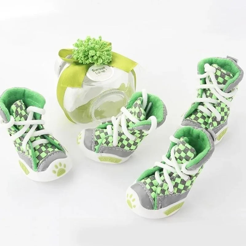 Breathable Doggy Summer Sneakers Set of 4 