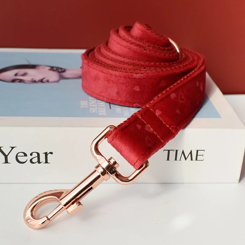 Customised Red Heart-shaped  Collar