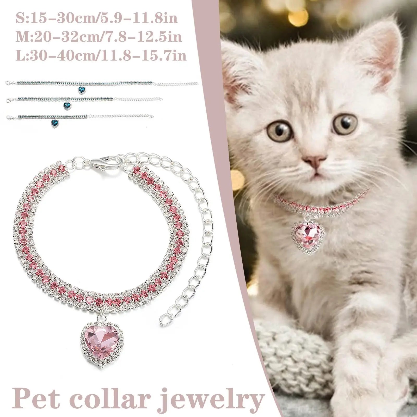 Luxury Crystal Cat Collar