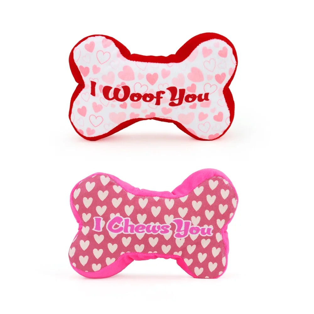2pcs Pet Toy Valentine's Day Gift