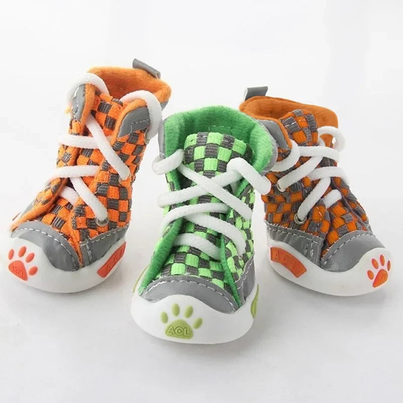 Breathable Doggy Summer Sneakers Set of 4 