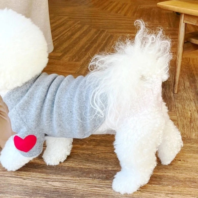 Heart Hoodie for small breeds