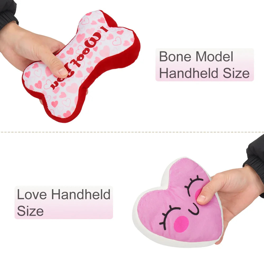 2pcs Pet Toy Valentine's Day Gift