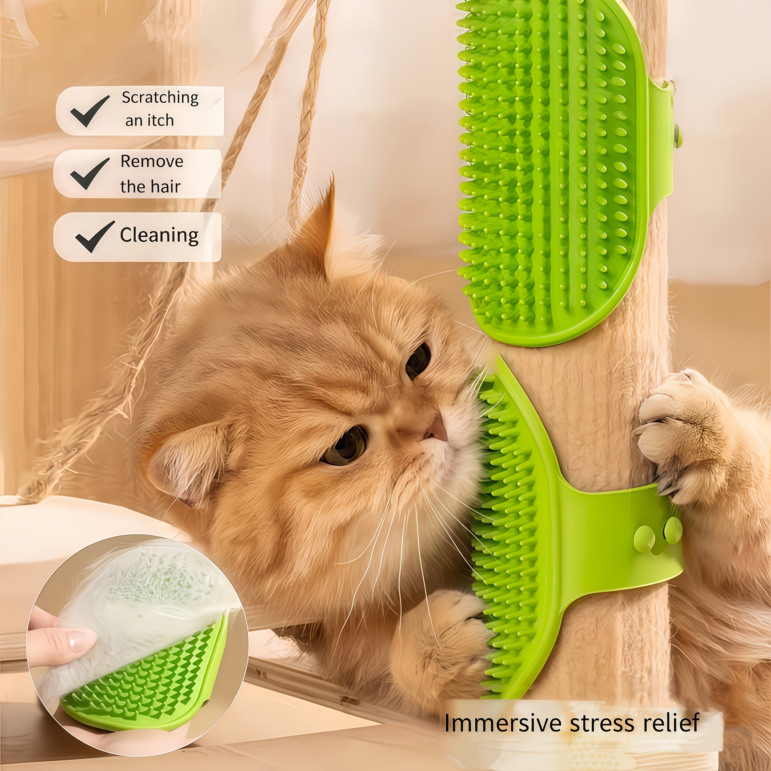 2-In-1 Portable Dog Cat Bathtub with Massage Grooming Brush Set