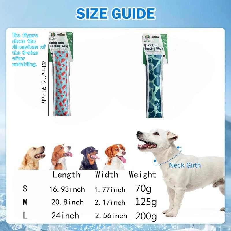Dog Cooling Bandana Neck Wrap