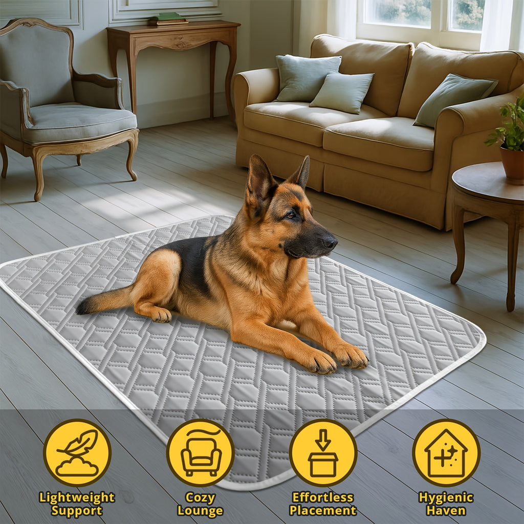 Pet Cooling Pad with Washable Cover & Anti-Slip Bottom