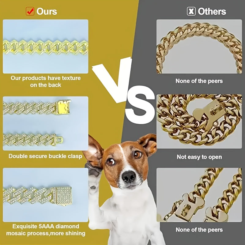 Adjustable Zinc Alloy Dog Collar